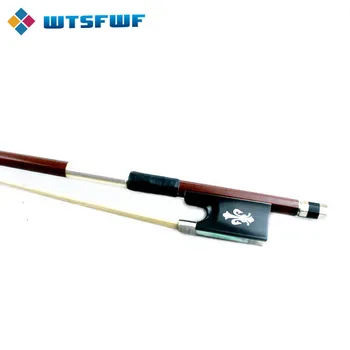

Wtsfwf New Silver Mounted Brazilwood Violin Bow Full Size Pernambuco Violin Bow Flower Inlay