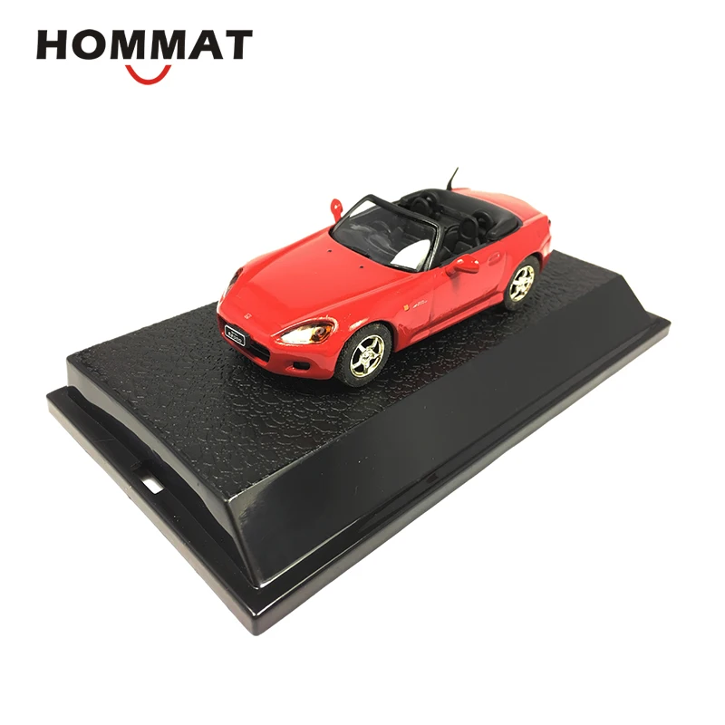 HOMMAT Simulation 1/43 Honda S2000 конвертируемая спортивная модель автомобиля литая модель игрушечного автомобиля Коллекционная модель автомобиля игрушки для детей - Цвет: Red