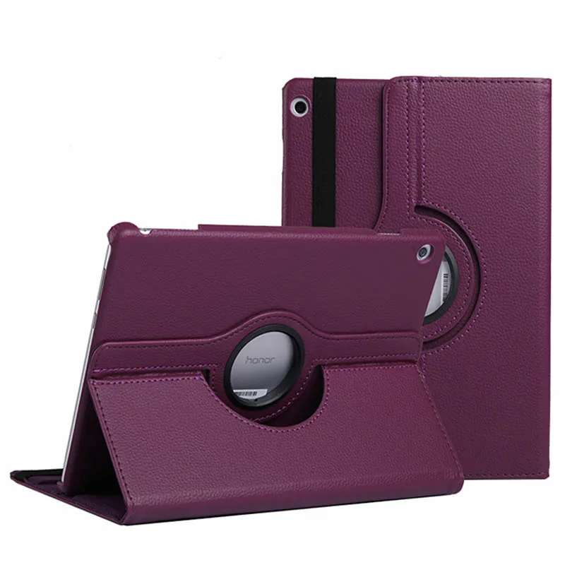 

360 Degree Rotating PU Leather Flip Cover For Huawei MediaPad T5 10.1 Case AGS2-W09/L09/L03/W19 Tablet Stand Folding Folio Cases