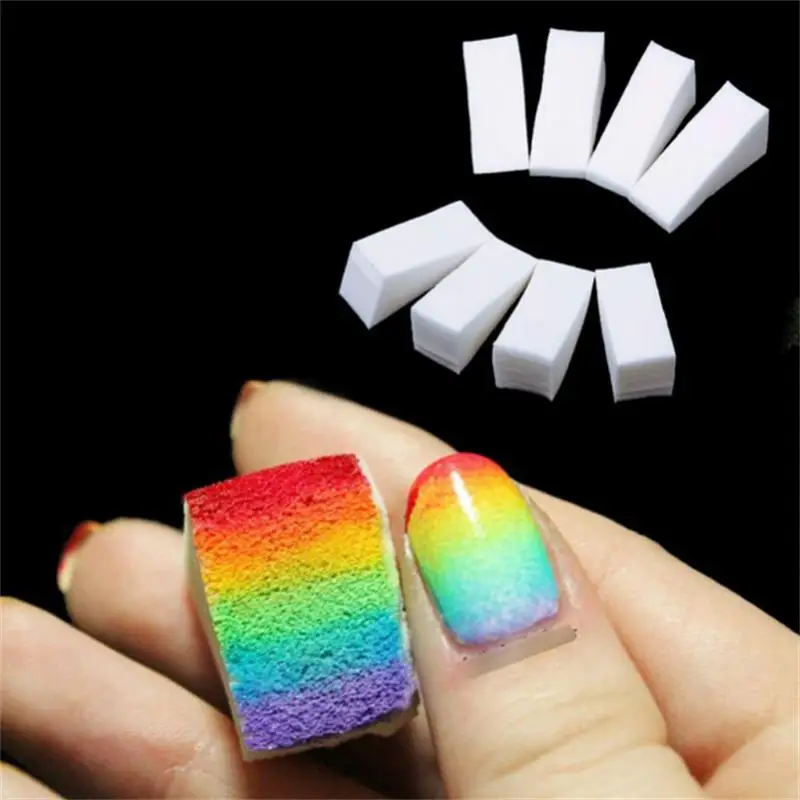 8 шт./лот, набор губок для дизайна ногтей с градиентом, Гель-лак для ногтей, 3D изображение, инструменты для маникюра DIY