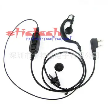 

by dhl or ems 100 pieces hot sale Original Walkie Talkie for Baofeng Uv-82 Headset Micphone with Double PTT Button