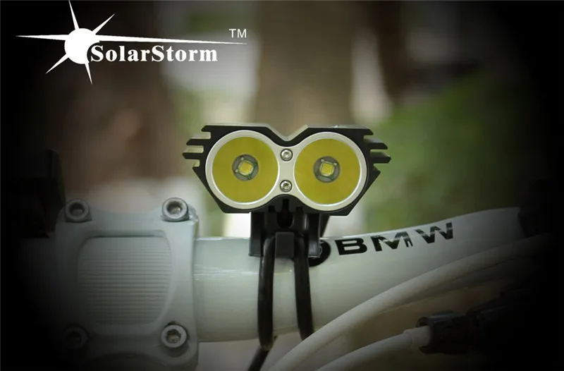 Clearance SolarStorm X2 5000Lm Waterproof LED Bicycle Bike Front Light Led Headlight Lamp Flashlight With Rechargable Battery + Charger 5