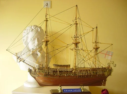 NIDALE модель Sacle1/50 британский шелковый чулок королевская яхта HMS Каролина 1749