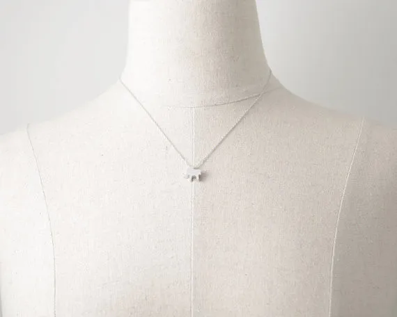 2014-Fashion-18k-Gold-Silver-Pink-gold-Elephant-Shaped-Necklace-Free-Shipping (3)