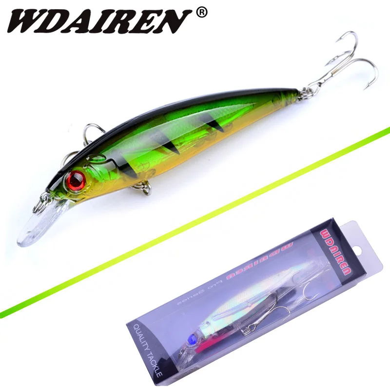 

1PCS Laser Minnow 11cm 13.5G Fishing Lure Fish Hooks Wobbler Pesca Tackle Crankbait Artificial Japan Hard Bait Swimbait WD-472