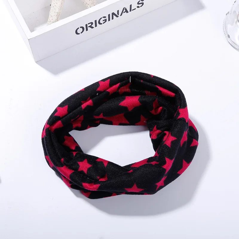 Spring and Autumn fashion cute baby cute imitation cashmere scarf soft and comfortable stars dot letter pattern bib collar