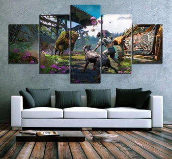 

5 Piece Far Cry New Dawn Game Poster HD Pictures FAR CRY 5 Video Games Poster Artwork Canvas Paintings for Home Decor Wall Art