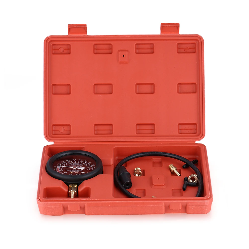 

TU - 1 Vehicle Mini Dial Air Vacuum Pressure Gauge Meter Manometer Compression Tester Set for Car and Motorcycles