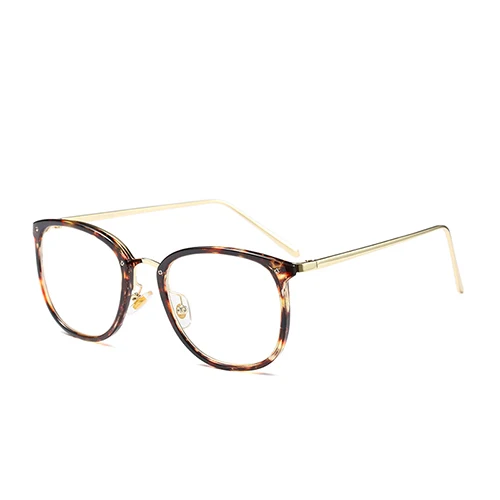 HBK дамы Ясно Квадратные очки Новинка года Ретро Винтаж для женщин оптический модные очки прозрачный очки мужчин Óculos - Цвет оправы: C5 Leopard.F