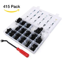 415 Pçs/set Car Auto Empurre o Pino Rebite Guarnição Para Audi Mercedes VW Ford Toyota KIA Mazda Opel Peugeot Suzuki Nissan
