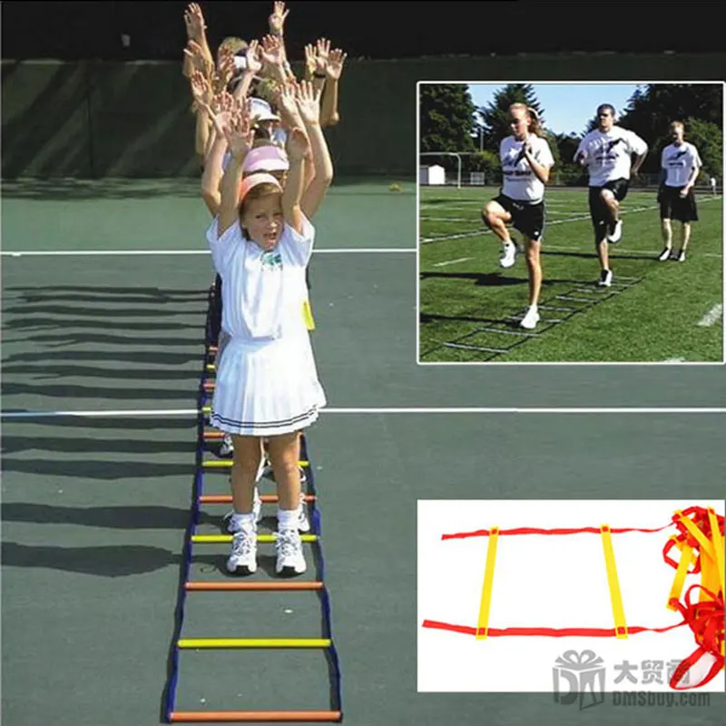 4M 9 Rung Agility Ladder Kids Outdoor Toy Essential Footwork Training For All Sports Soft Ladder