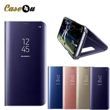 Clear View Smart Leather Flip Stand Mirror Case Cover For Samsung Galaxy Note 8 5 S7