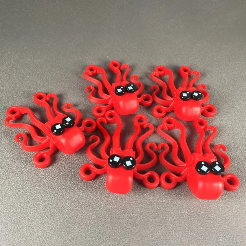 5Pcsset legoingly MOC Octopus Animal Building Blocks Bricks Sets Lot Accessories Model kits DIY Educational Toys for Children (1)