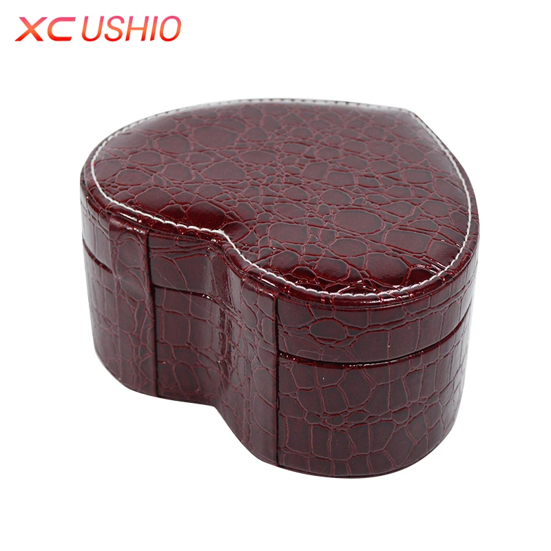Heart Shape Jewelry Display Box Crocodile Pattern PU Leather Jewellery Storage Organizer Detachable Casket|jewellery storage|jewellery koreajewellery