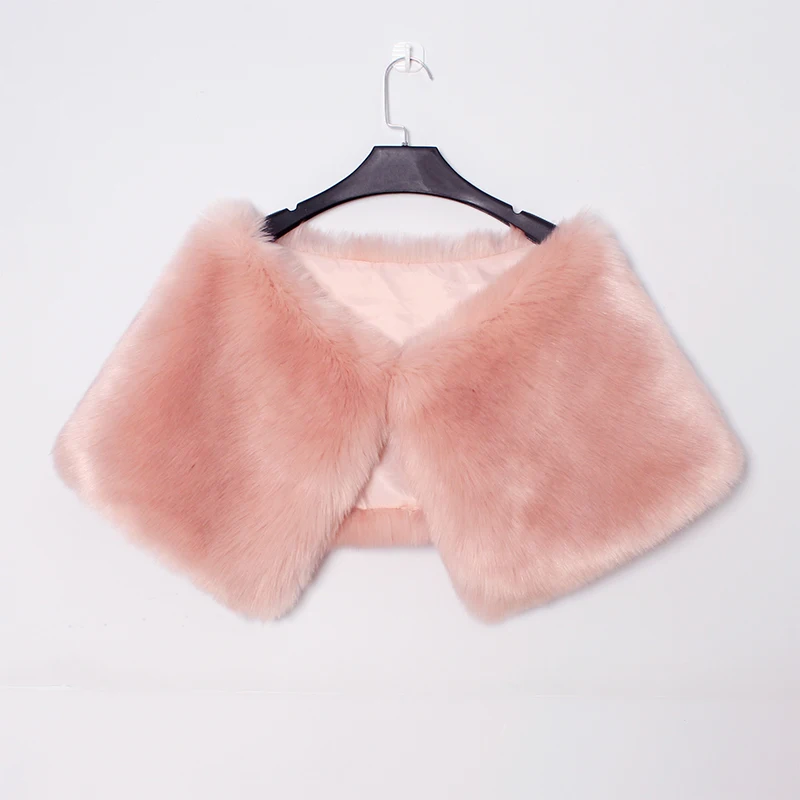 Роскошная накидка из искусственного меха элегантная женская зимняя теплая