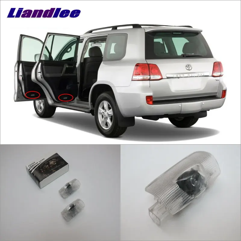 

Liandlee Car Door Welcome Light Shadow LED Projector Logo For Toyota Land Cruiser 2003~2015 Courtesy Lights Accessories Parts