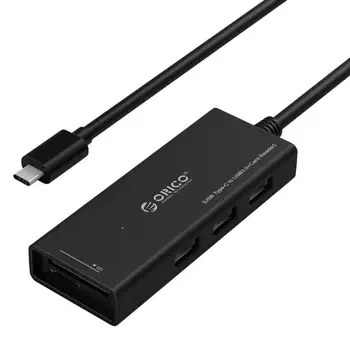 

ORICO CH3SF Type C To 3 Ports USB3.0-A HUB/SD/TF Card Reader Data Transfer Adapter With 15cm Cable