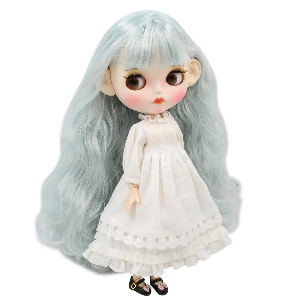 Ледяная кукла DBS Blyth 1/6 bjd белая кожа для суставов тела смешанные Мятные волосы
