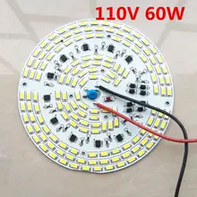 20 шт./лот 110Vac 120Vac IC Интегрированный Светодиодный драйвер PCB 60 Вт 5730SMD AC светодиодный PCB Чип