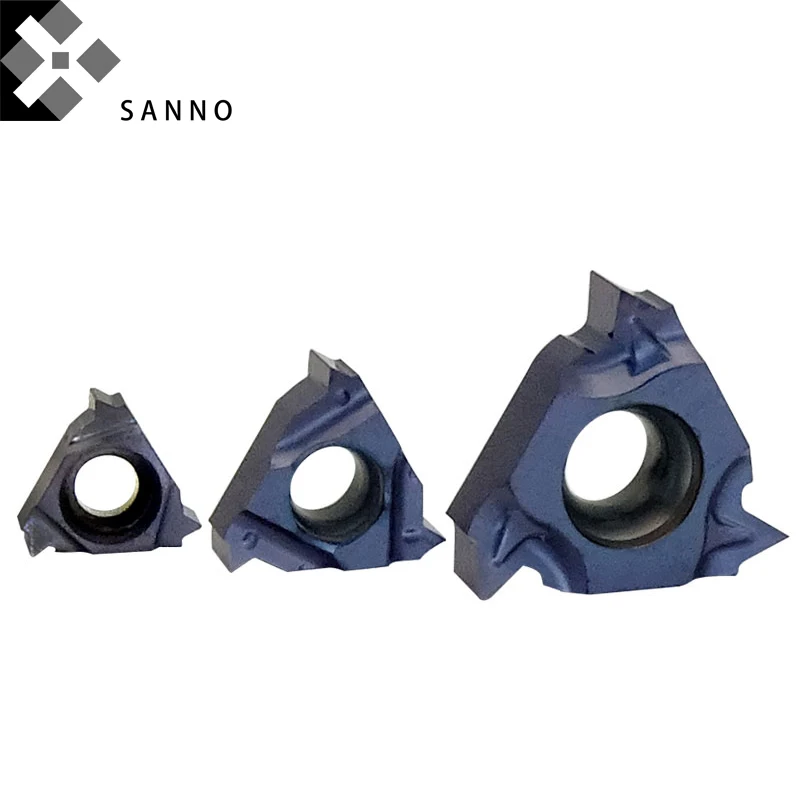 High quality cnc inner threading carbide insert 16IRM general internal thread turning blade inserts for stainless steel (2)