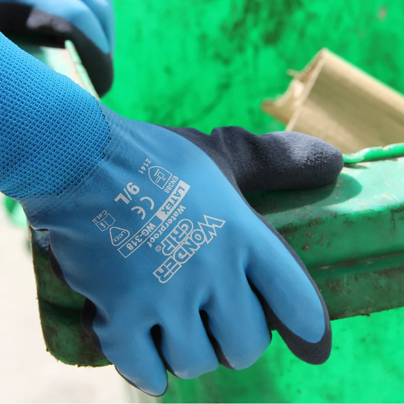 Водонепроницаемые садовые перчатки ручной работы 12 пар защитные перчатки водонепроницаемые садовые рабочие перчатки