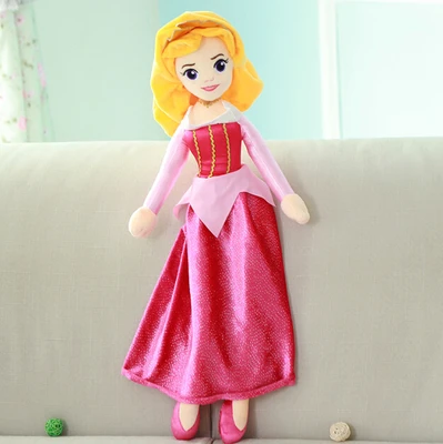 65 см Принцесса Белоснежка Золушка, Ариель Белль Рапунцель плюшевые куклы игрушки отличный подарок для девочек - Цвет: 1Pcs Aurora
