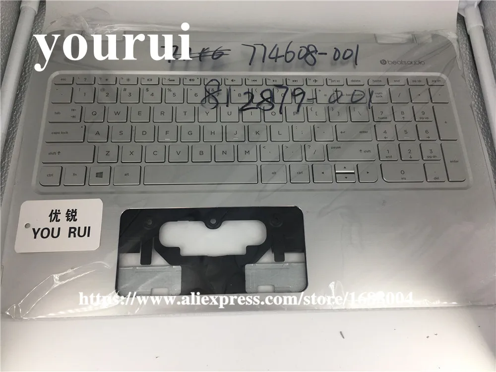 Подлокотник для ноутбука с клавиатурой для hp ENVY X360 15-U 15T-U 774608-001 аккумулятор большой емкости 15-U корпус клавиатуры 812879-001 774608-001 776250-001 аккумулятор большой емкости