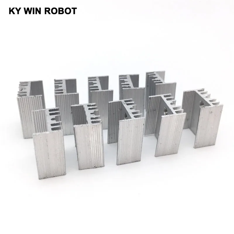 10pcs Free Shipping Aluminium TO-220 Heatsink TO 220 Heat Sink Transistor Radiator TO220 Cooler Cooling 7805 21*15*10MM