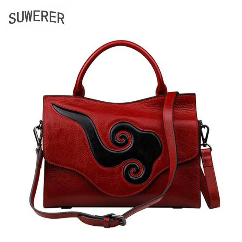 SUWERER 2018 New Cowhide Women Genuine Leather bags women bag fashion luxury Embossed bag women leather clutch bag SUWERER 2018 New Cowhide Women Genuine Leather bags women bag fashion luxury Embossed bag women leather clutch bag