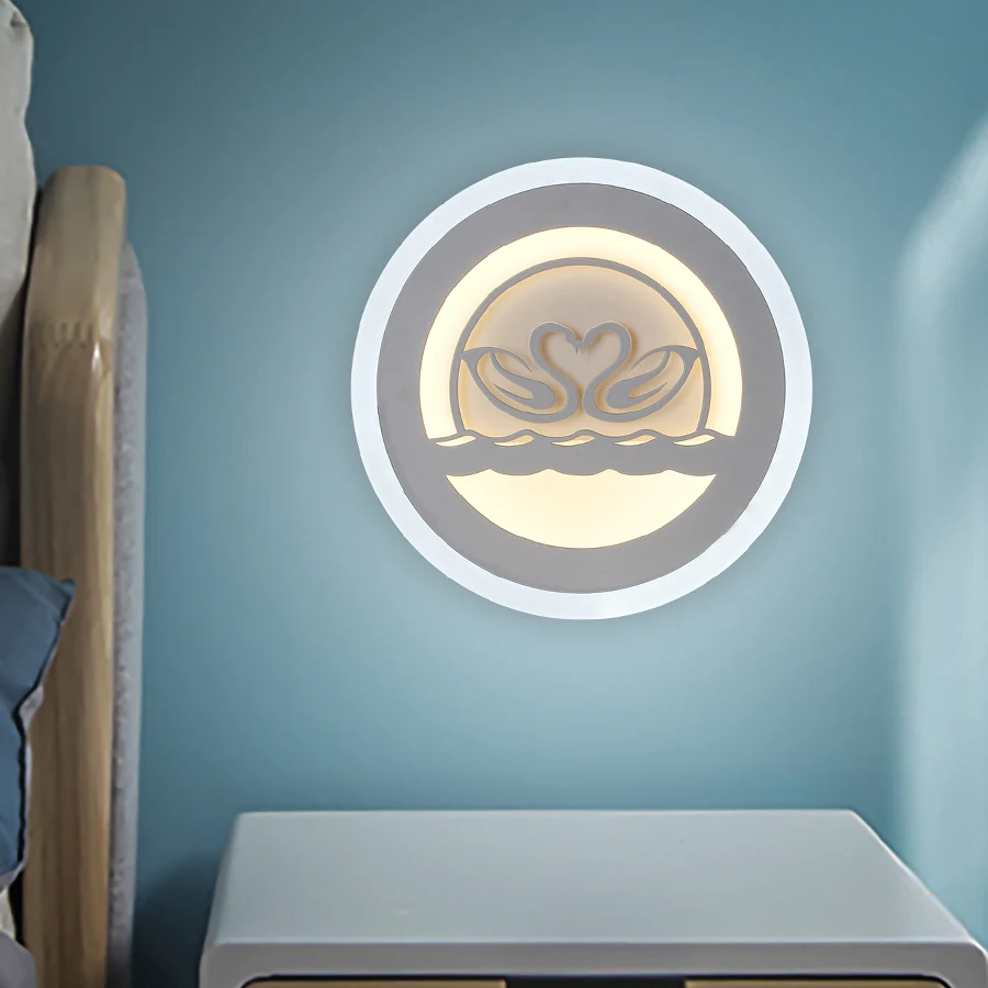 

LED Wall Lamp Simple Modern Night Lamp For Indoor Decor Lantern 25W Living Room Decoration Cold+Warm White Wall Light