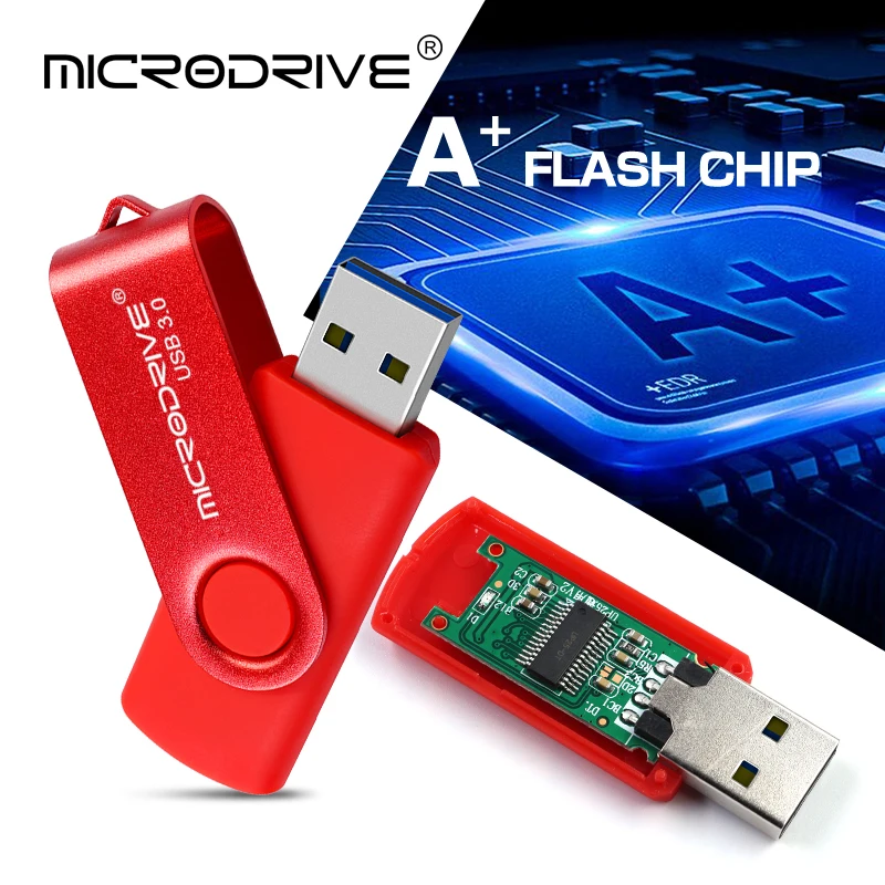 Металлический usb флеш-накопитель, USB 3,0, вращающийся флеш-накопитель, 16 ГБ, флеш-накопители, 32 ГБ, usb карта памяти, 64 ГБ, флеш-накопитель, 128 ГБ, высококачественный u-диск