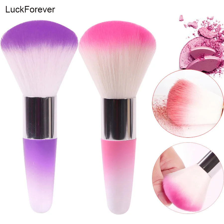 Nail Dust Brush Manicure Nail Art Dust Cleaner Nylon Nail Brushes Beauty Powder Foundation Blush