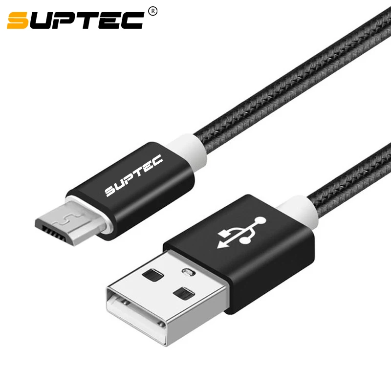 

Suptec Micro USB Cable 1m 2m 3m Fast Charging Nylon USB Sync Data Mobile Phone Android Adapter Charger Cable for Samsung Cables