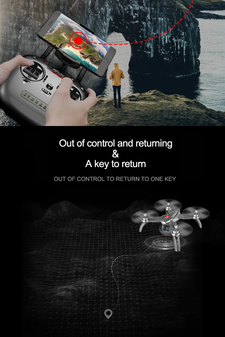 8.MJX Bugs 5 W B5W RC Drone RTF 5G WiFi FPV 1080P Camera With GPS Follow Me Mode RC Quadcopter vs MJX Bugs 2 B2W Helicopters D30