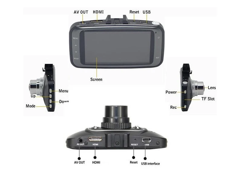 5 Novatak 96220 Car DVR Camera Black Box Video Recorder