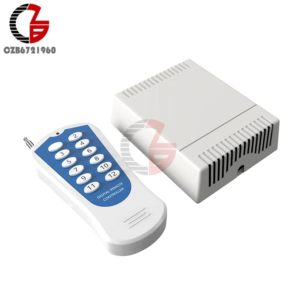12V 12 канальный релейный модуль Беспроводной RF пульт дистанционного управления