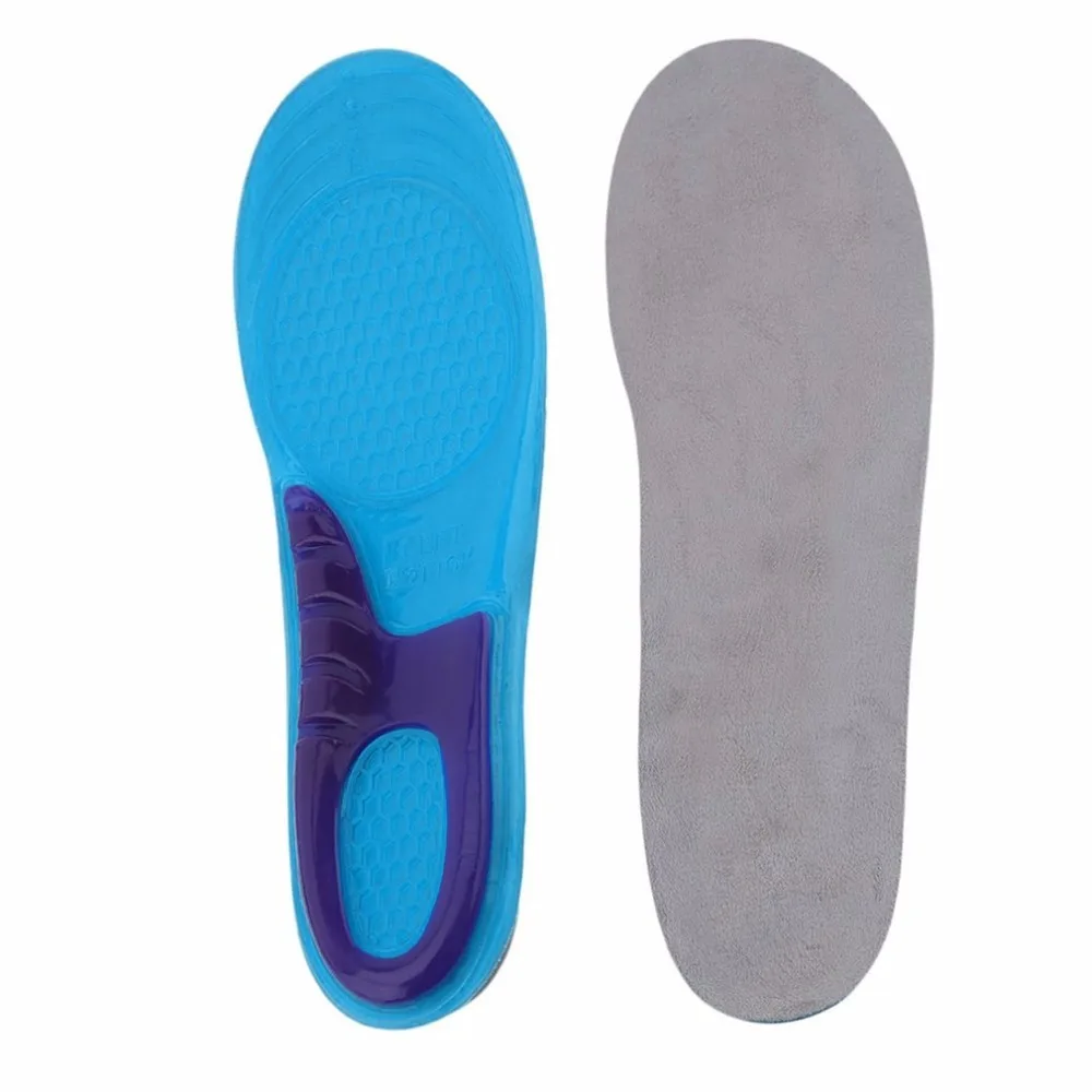 

1 Pair Small Size Orthotic Arch Support Massaging Silicone Anti-Slip Gel Soft Sport Shoe Insole Pad For Man Women health care