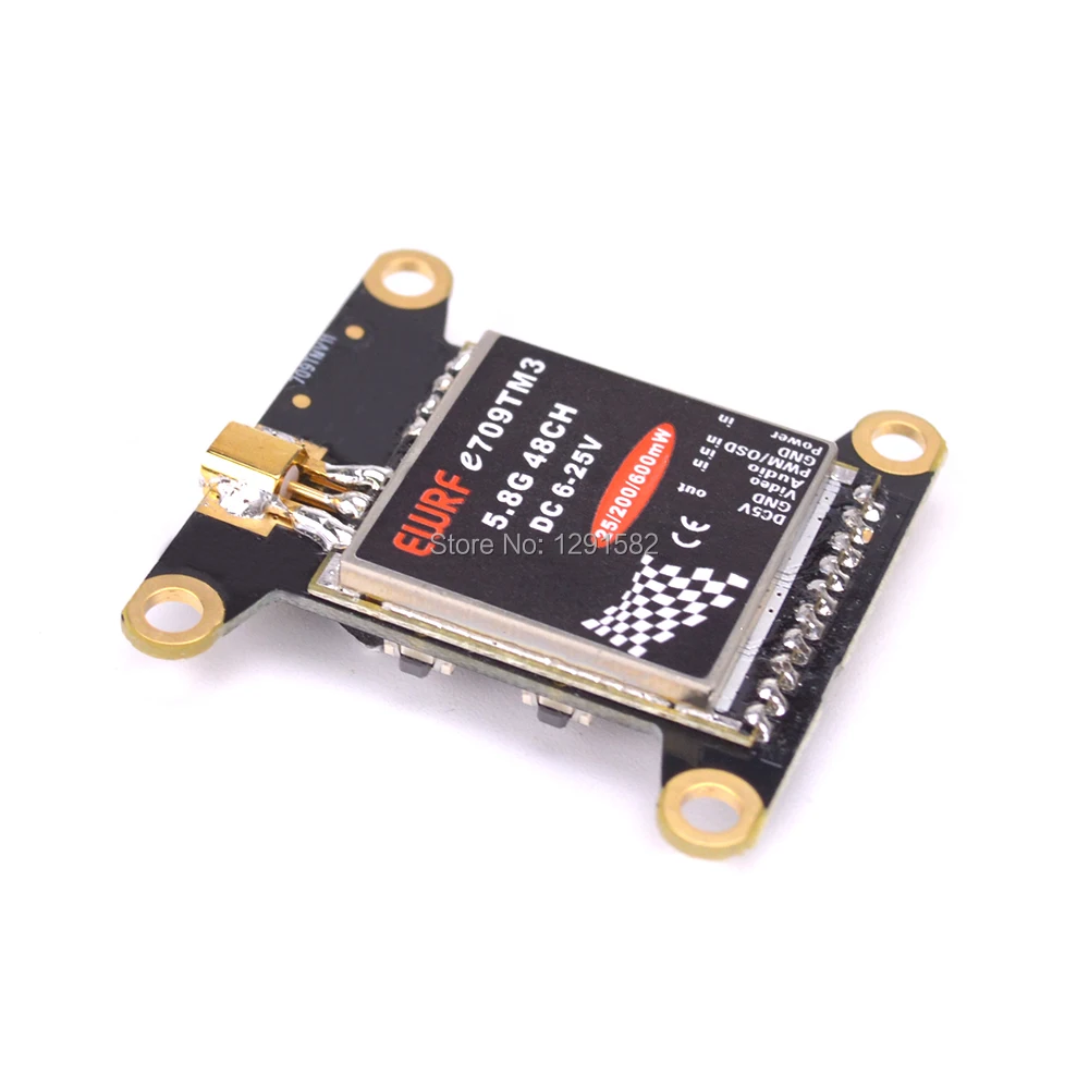 Новый E709TM3 5 8G 48CH 25mW 200mW 600mW регулируемый передатчик AV с монтажным отверстием для