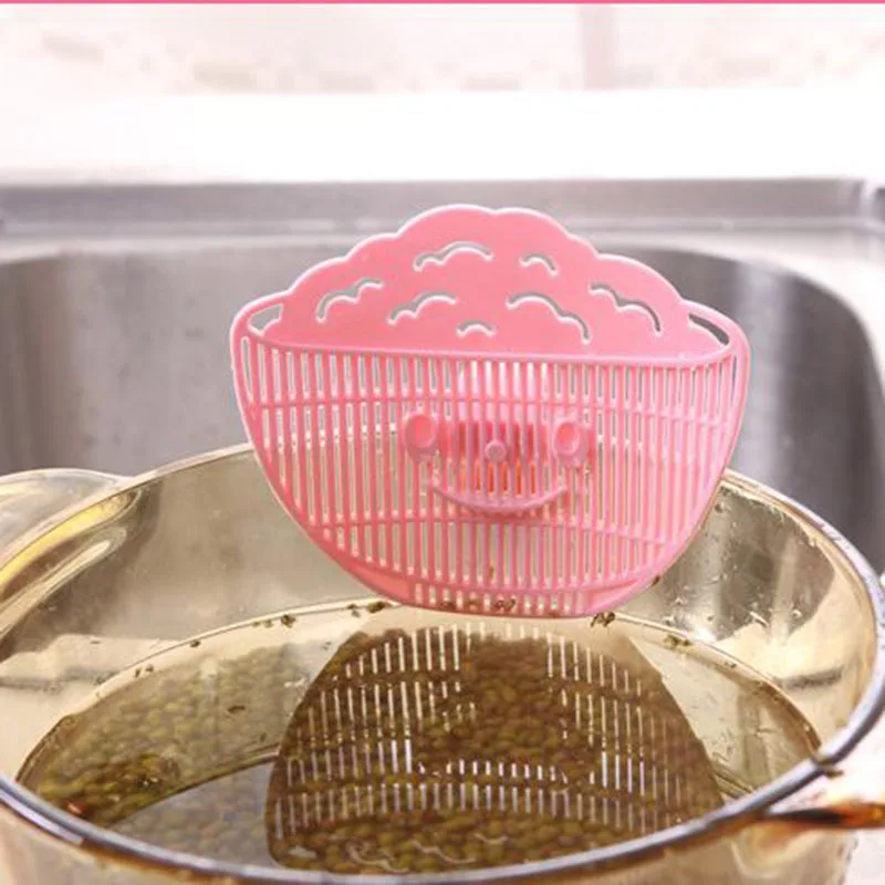 Keythemelife-1PC-Durable-Clean-Smile-Rice-Strainer-Sieve-Beans-Peas-Cleaning-Gadget-Strainer-for-Kitchen-Clips (2)