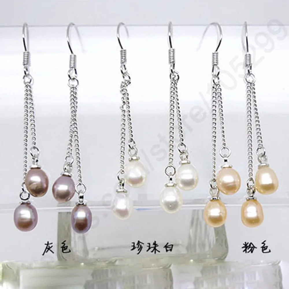 

Free Fast Shipping 3 Colors Healthy Freshwater Pearl Feeding 925 Sterling Silver Jewelry Rolo Chain Purl Earring