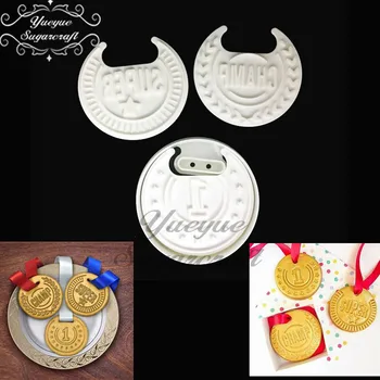 

Yueyue Sugarcraft Medals plastic fondant cutter cake mold fondant mold fondant cake decorating tools sugarcraft