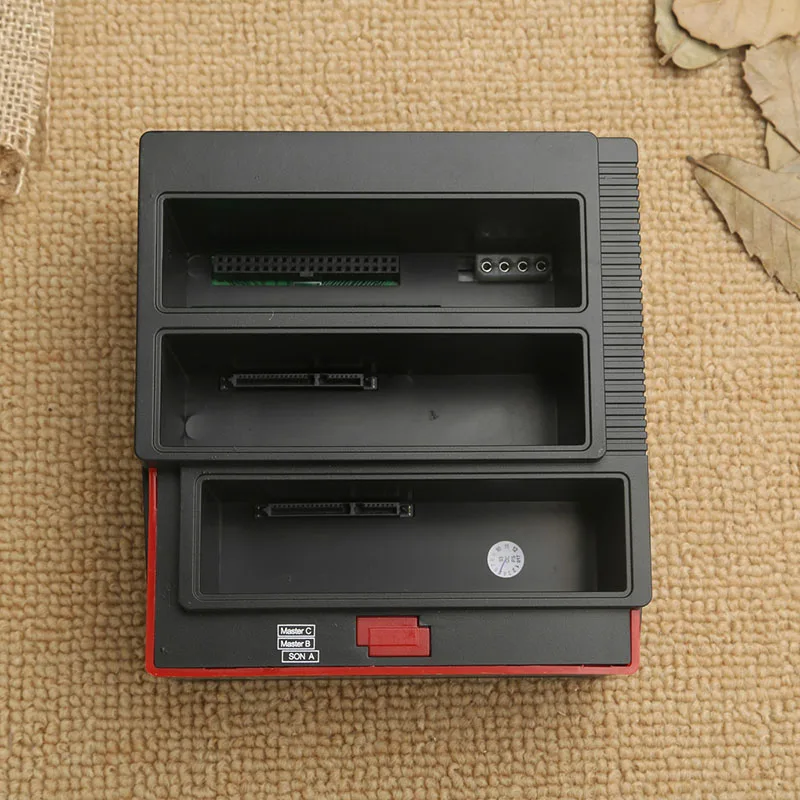

3 Slots Hard Disk Holder 2 USB Port Multi-function Hard Disk Drive Base for Card Reader LCC77