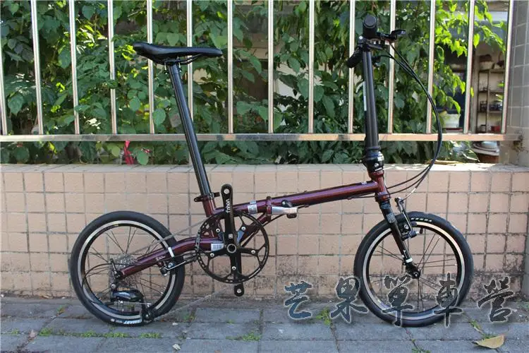Sale Fnhon CR-MO Steel Folding Bike 16" Minivelo Mini velo Bike Urban Commuter Bicycle overall bike V Brake 9 Speed 4 Sale Fnhon CR-MO Steel Folding Bike 16" Minivelo Mini velo Bike Urban Commuter Bicycle overall bike V Brake 9 Speed 4
