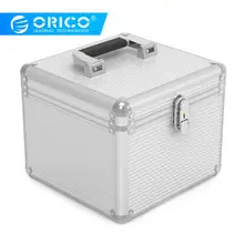 Orico Алюминий 5/10 3,5 дюймовый жесткий диск Защита безопасности медицинская коробка с замком для хранения 10 шт. 3," HDD чехол для рабочего места