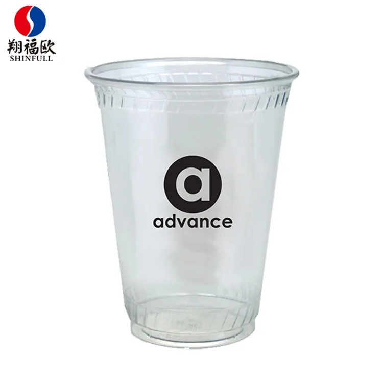 High Quality Plastic Restaurant Cups With Logo Printed+plastic P.e.t