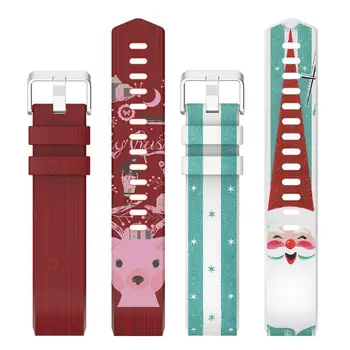 

vanpower Moderate Softness Silicone Printed Adjustable Watch Band Bracelet Strap Replacement for Fitbit Charge 2 Smart Watch