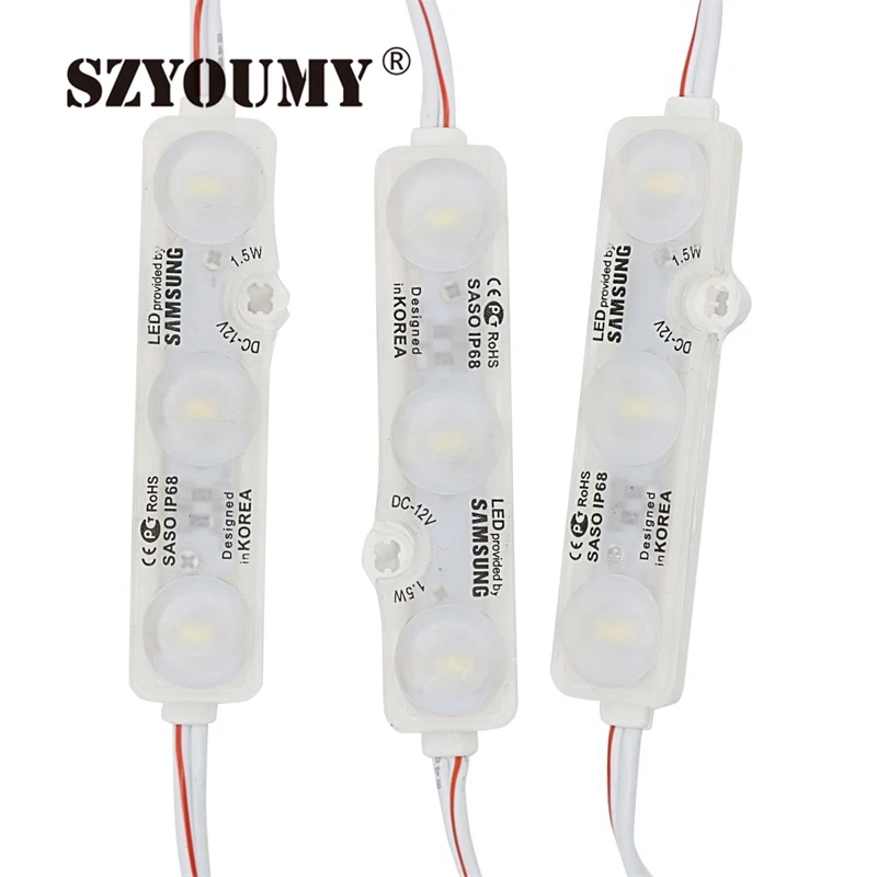 SZYOUMY SMD5730 1,2 W Светодиодные модули инжекторные светодиодные модули объектива светодиодный светящиеся подвески для письма канала рекламный