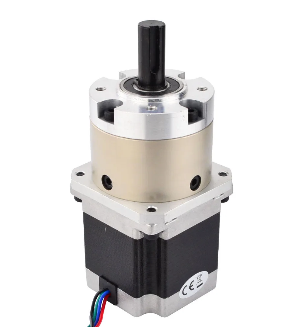 

Nema 23 stepper motor with gear 2.6v 2.8A Gear ratio 4:1 Planetary reduction gear Motor 60*60*99.5mm for 3D Printer Robot
