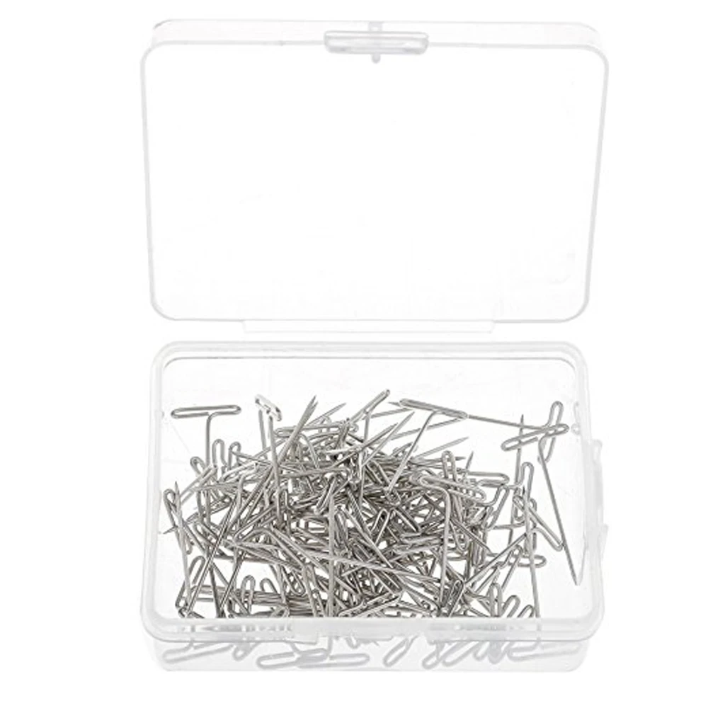 Metal 32mm T Pins For Modelling Macrame Wigs Sewing Craft T-pins 500pcs/lot Metal 32mm T Pins For Modelling Macrame Wigs Sewing Craft T-pins 500pcs/lot