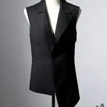 S-4XL Горячая Весна Мужская Новая модная Личность неправильный жилет для отдыха